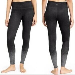 Athleta High Rise Chaturanga Full Length Leggings Grey Speckle Ombre XXS